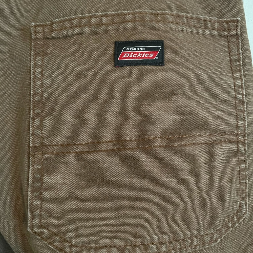 Brown Dickies Men’s Work Pants with phone pocket
